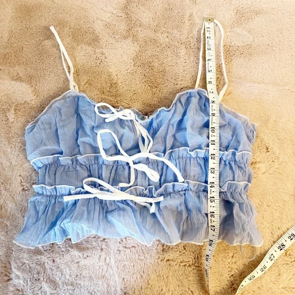 12th Tribe Light Blue Maxi Skirt - Picture 13 of 15